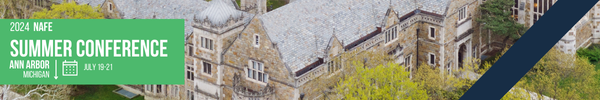 NAFE Summer 2024 will be in Ann Arbor, Michigan.